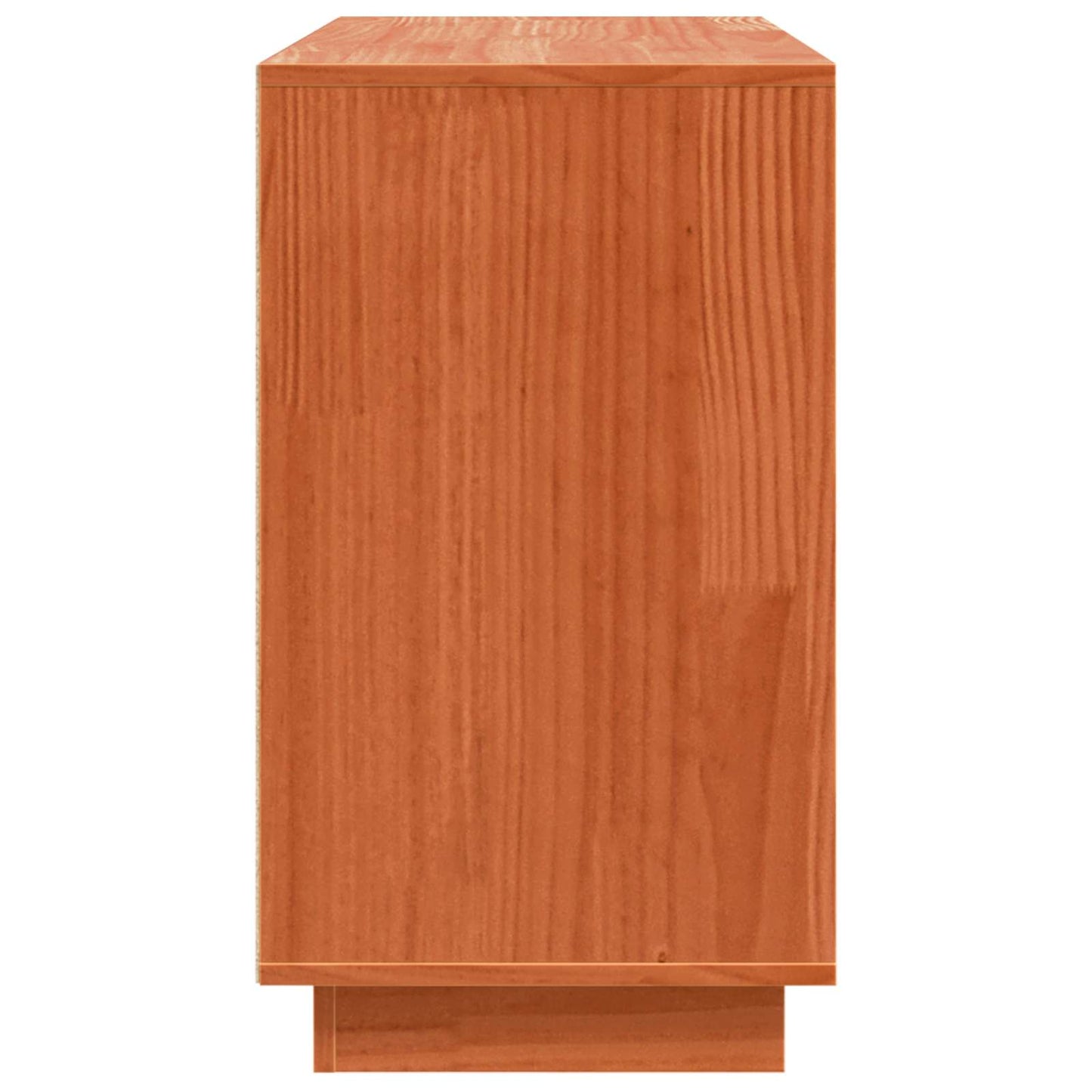 vidaXL Sideboard Brown Oak 111 x 34 x 60 cm Solid Pine Wood