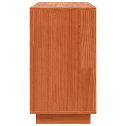 vidaXL Sideboard Brown Oak 111 x 34 x 60 cm Solid Pine Wood