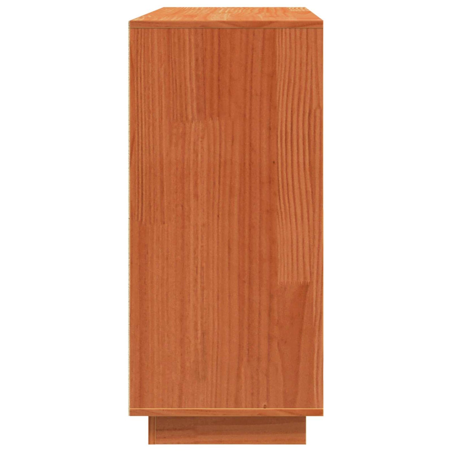 vidaXL Sideboard Wax Brown 110 x 34 x 75 cm Solid Pine Wood