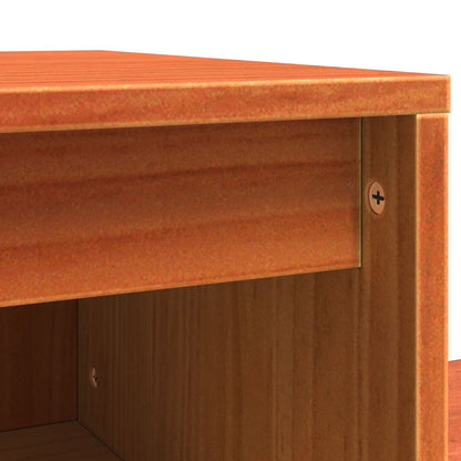 vidaXL Bedside Cabinet 2 pcs Wax Brown 60 x 34 x 51 cm Engineered Wood