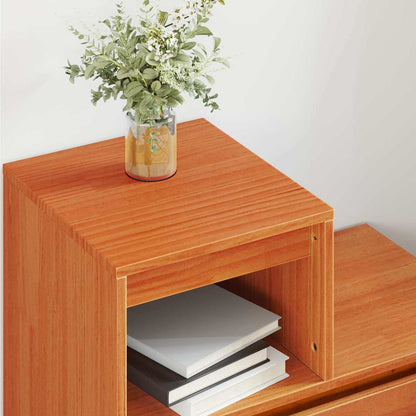vidaXL Bedside Cabinet 2 pcs Wax Brown 60 x 34 x 51 cm Engineered Wood