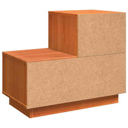 vidaXL Bedside Cabinet 2 pcs Wax Brown 60 x 34 x 51 cm Engineered Wood