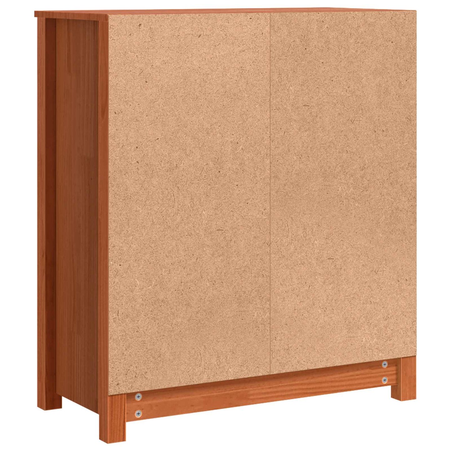 vidaXL Sideboard Wax Brown 70 x 35 x 80 cm Solid Pine Wood