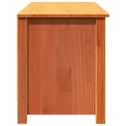 vidaXL Storage Bench Wax Brown 110 x 38 x 45.5 cm Solid Pine Wood