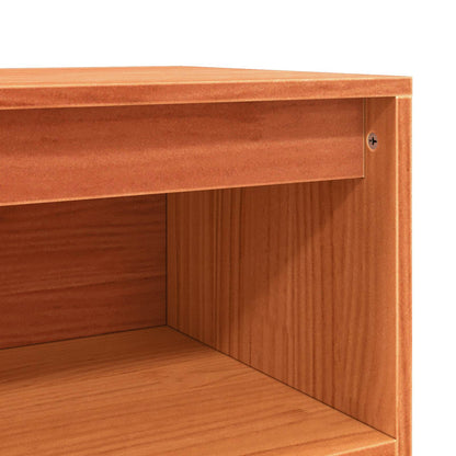 vidaXL Sideboard Wax Brown 104.5 x 34 x 80 cm Solid Pine Wood