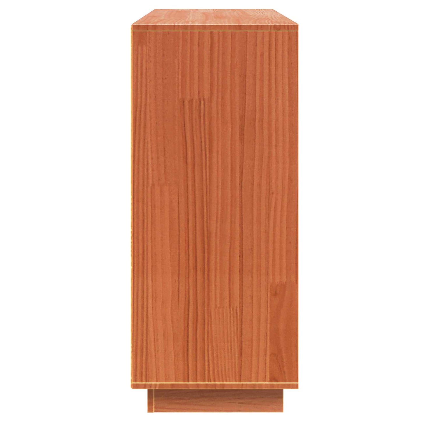 vidaXL Sideboard Wax Brown 104.5 x 34 x 80 cm Solid Pine Wood