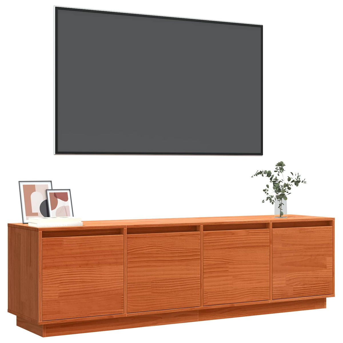 vidaXL TV Cabinet 156 x 37 x 45 cm Brown Engineered Wood
