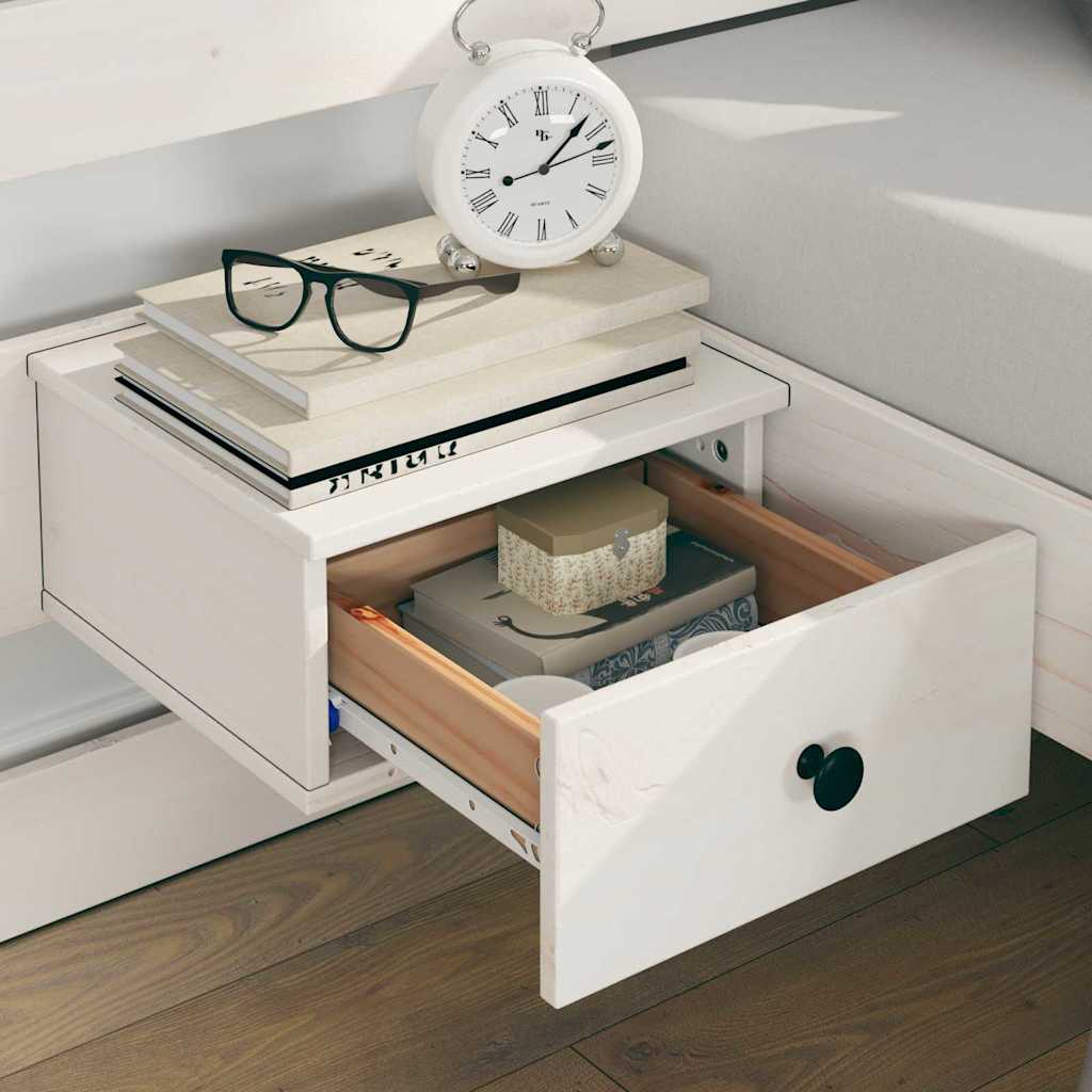 vidaXL Bed Frame with Headboard White 140 x 200 cm Solid Pine Wood