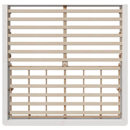 vidaXL Bed Frame White 180 x 200 cm Solid Pine Wood