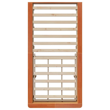 vidaXL Bed Frame Wax Brown 90 x 200 cm Solid Pine Wood