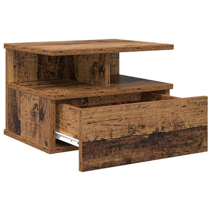 vidaXL Floating Nightstand Old Wood 40 x 31 x 28 cm Engineered Wood