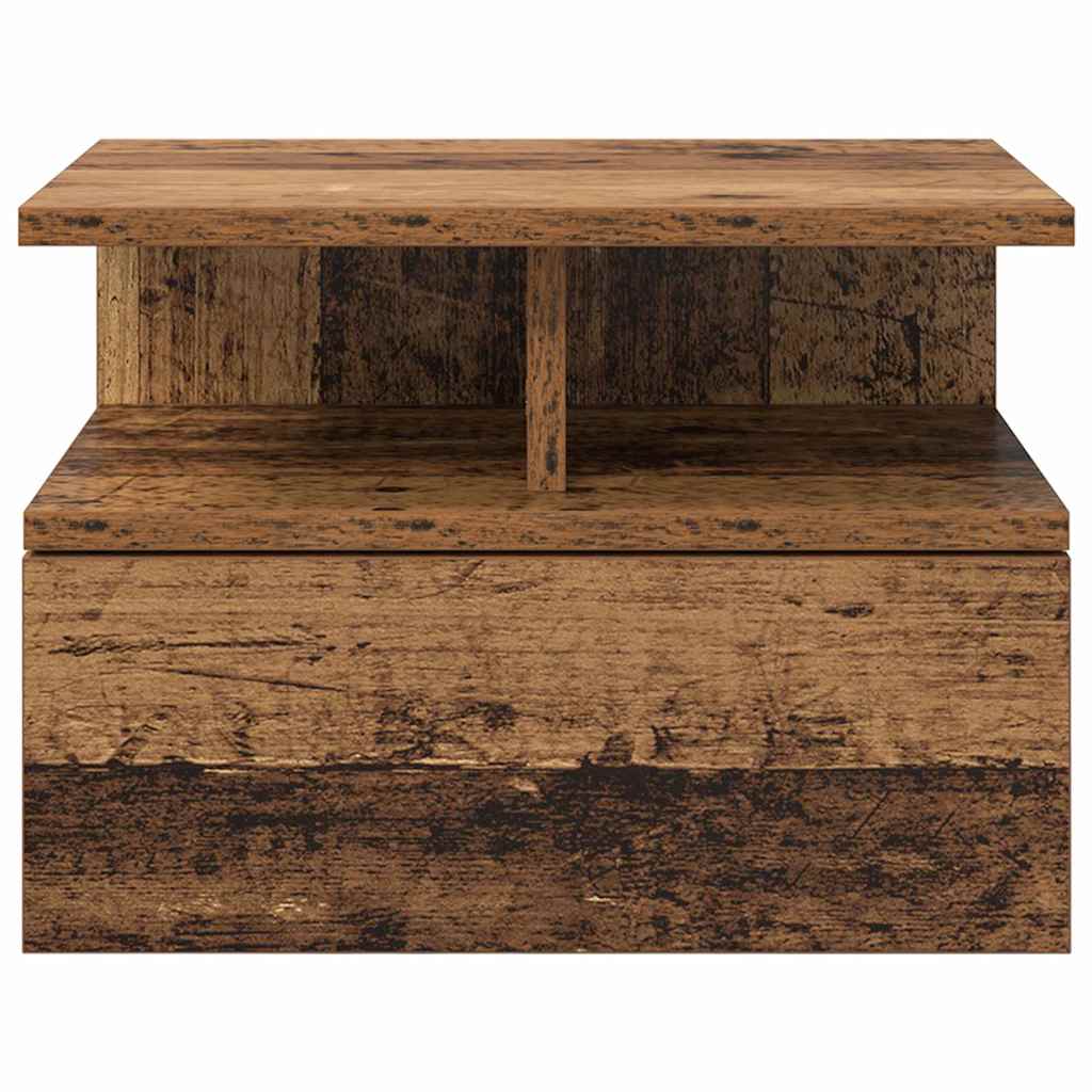 vidaXL Floating Nightstand Old Wood 40 x 31 x 28 cm Engineered Wood