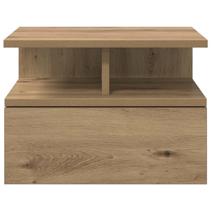 vidaXL Floating Nightstand Artisan Oak 40 x 31 x 28 cm Engineered Wood