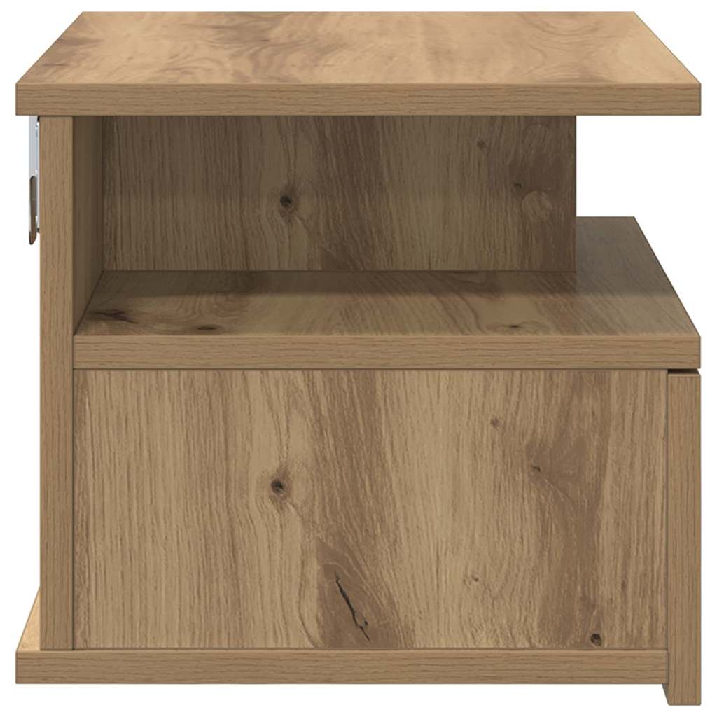 vidaXL Floating Nightstand Artisan Oak 40 x 31 x 28 cm Engineered Wood