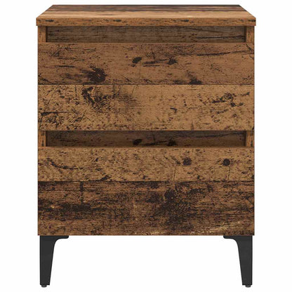 vidaXL Bedside Cabinet 2 pcs Old Wood 40 x 35 x 50 cm Engineered Wood