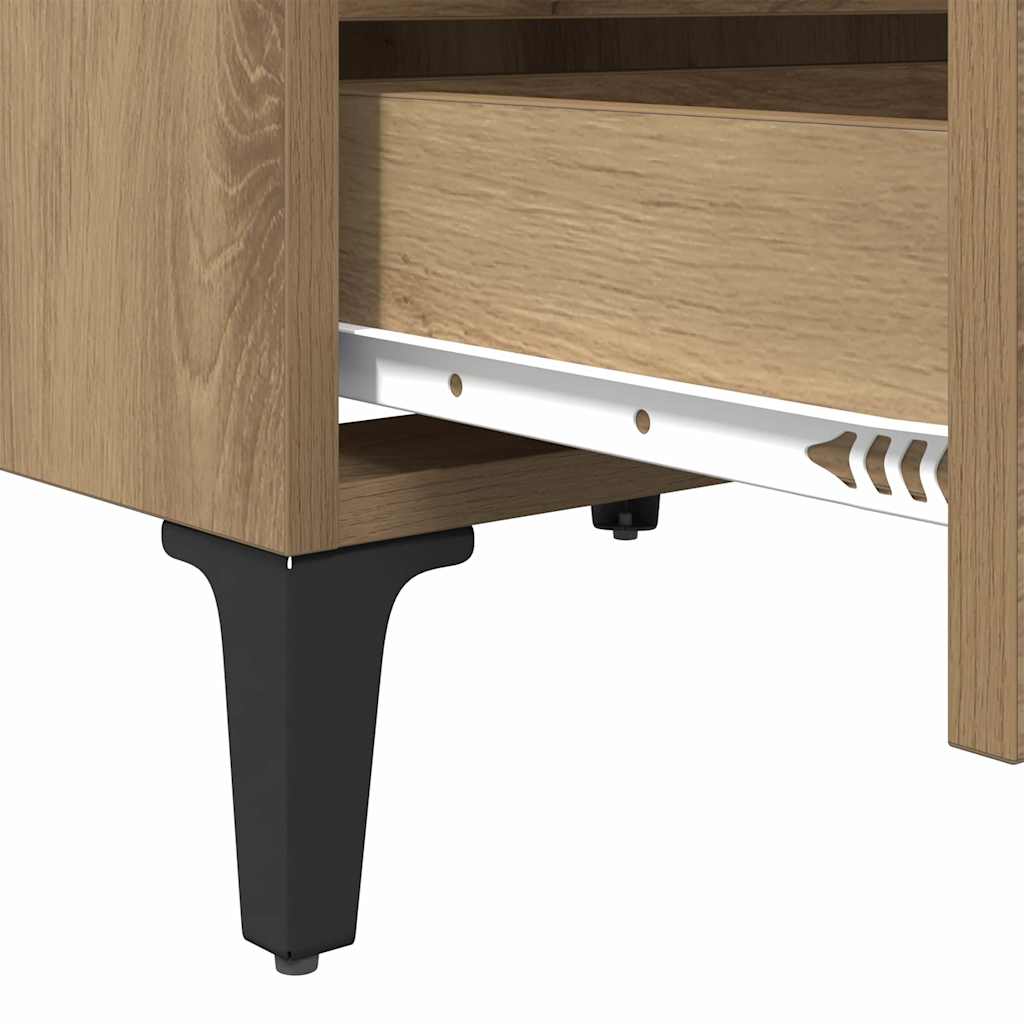 vidaXL Bedside Cabinet 2 pcs Artisan Oak 40 x 35 x 50 cm