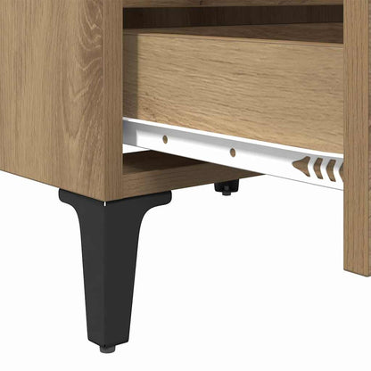 vidaXL Bedside Cabinet 2 pcs Artisan Oak 40 x 35 x 50 cm