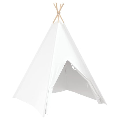 vidaXL Teepee Tent White 120 x 120 x 150 cm Fabric and Plastic