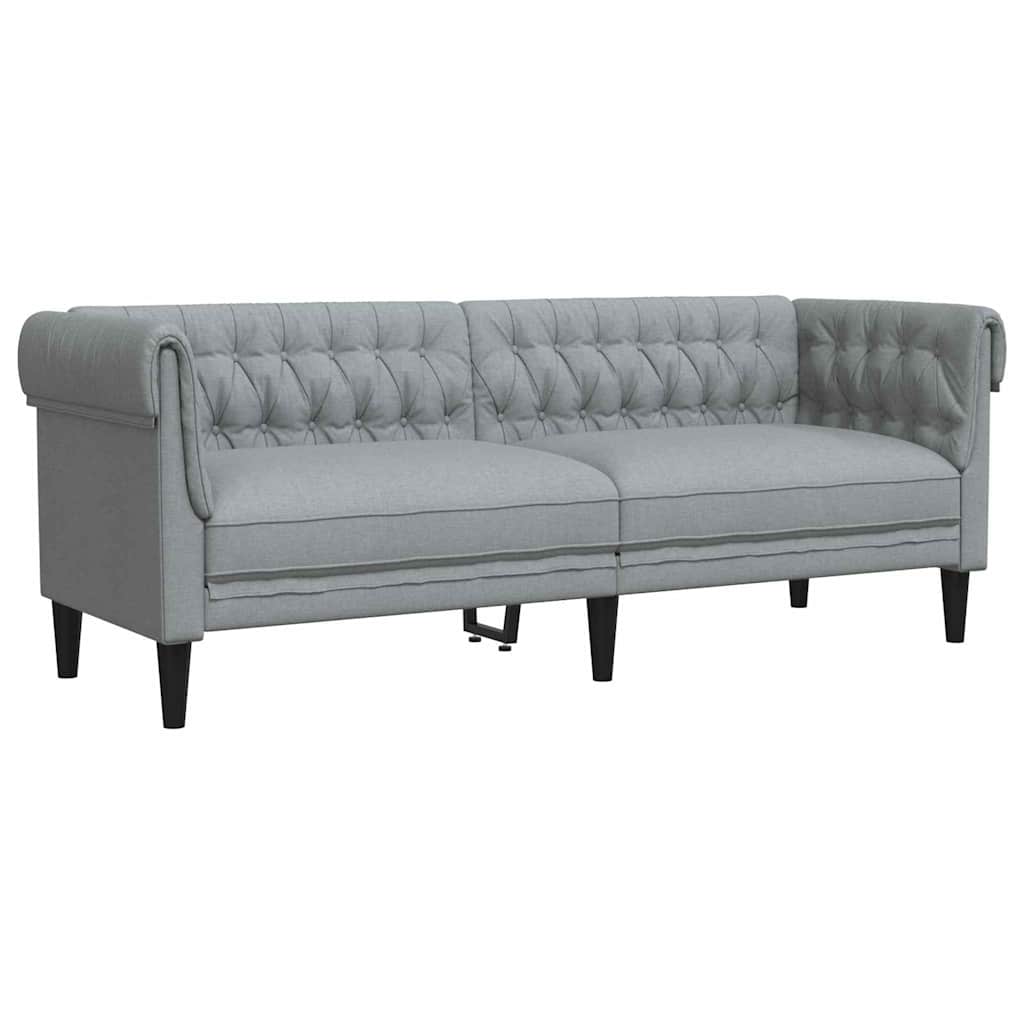 vidaXL Sofa Set Light grey Fabric