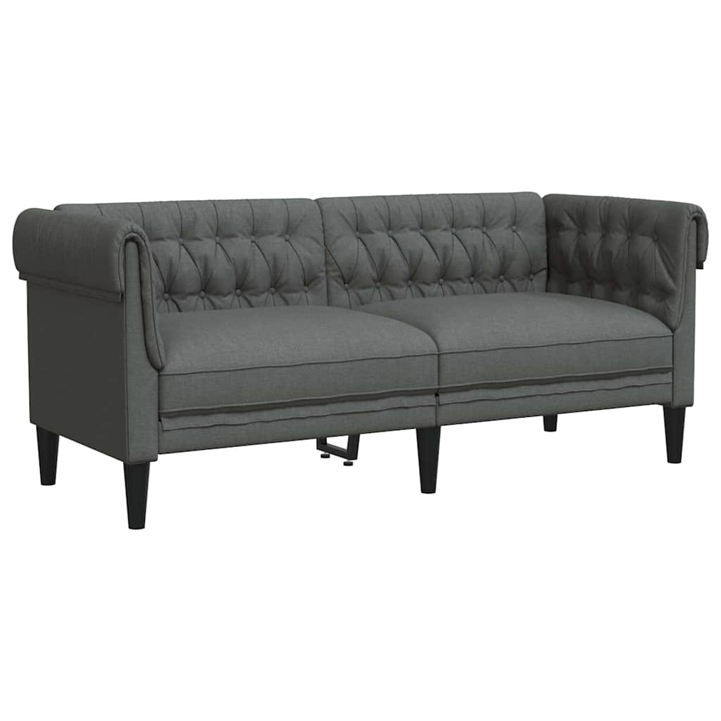 vidaXL Sofa Set Dark grey Fabric