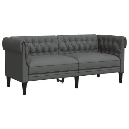 vidaXL Sofa Set Dark grey Fabric