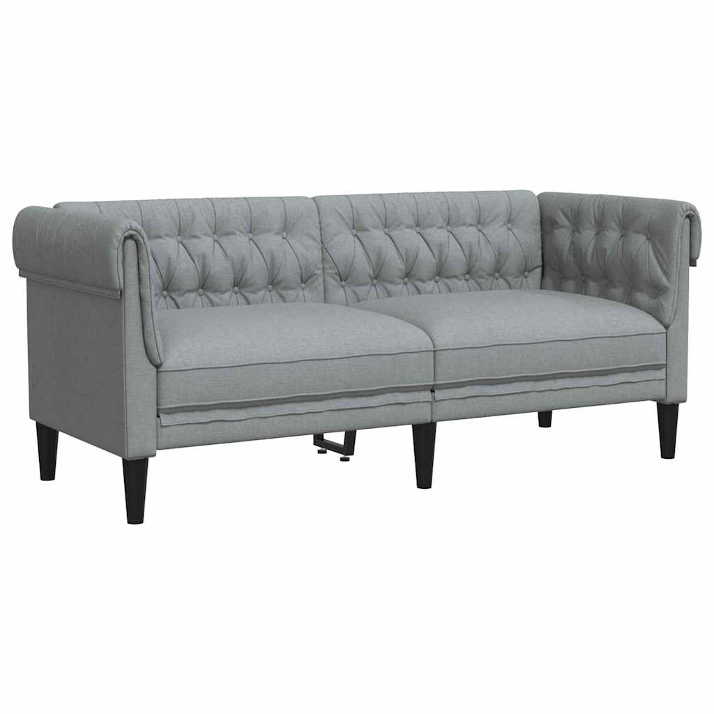 vidaXL Sofa Set Light grey Fabric