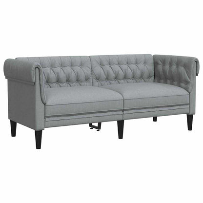 vidaXL Sofa Set Light grey Fabric