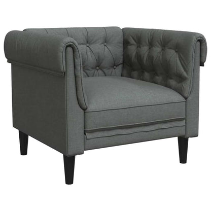 vidaXL Sofa Set Dark grey Fabric