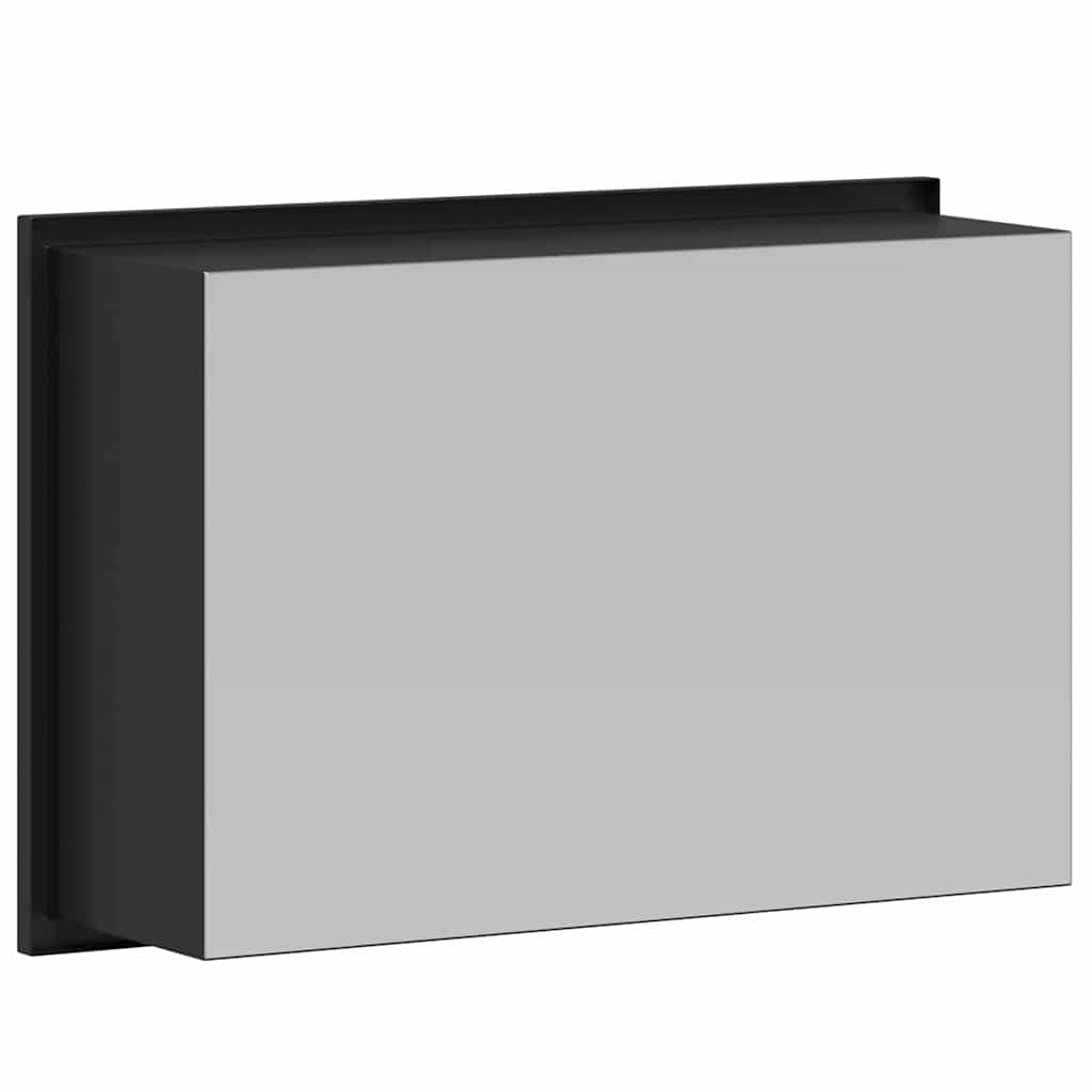 vidaXL Shower Niche Black 30 x 20 x 9.5 cm Stainless Steel