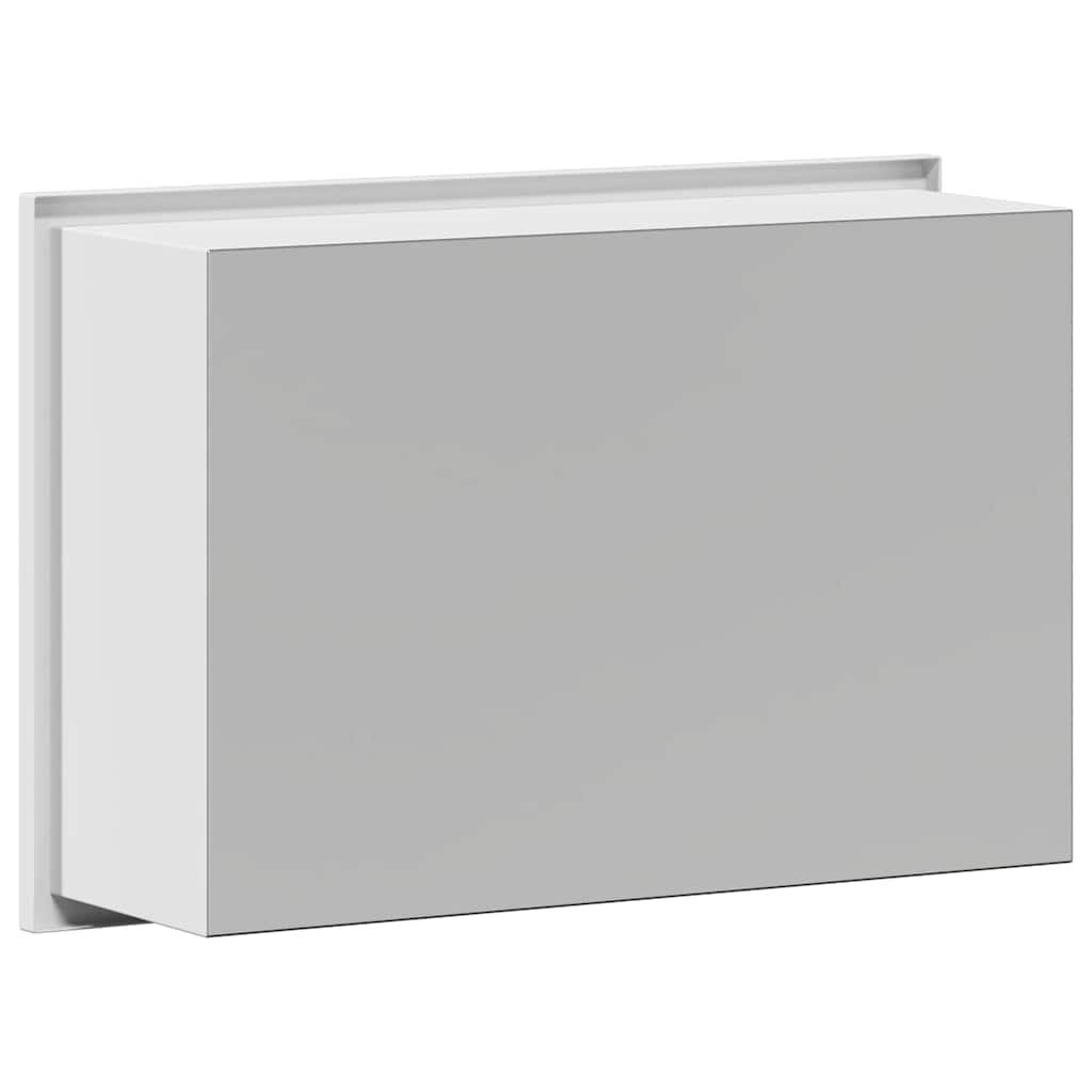 vidaXL Shower Niche White 30 x 20 x 9.5 cm Stainless Steel