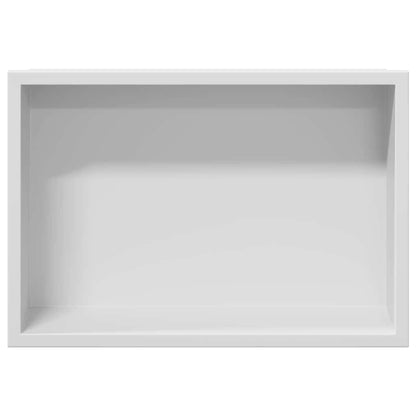 vidaXL Shower Niche White 30 x 20 x 9.5 cm Stainless Steel