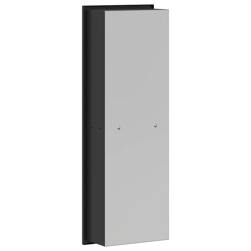 vidaXL Shower Niche Black 60 x 20 x 9.5 cm Stainless Steel