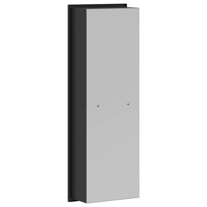 vidaXL Shower Niche Black 60 x 20 x 9.5 cm Stainless Steel