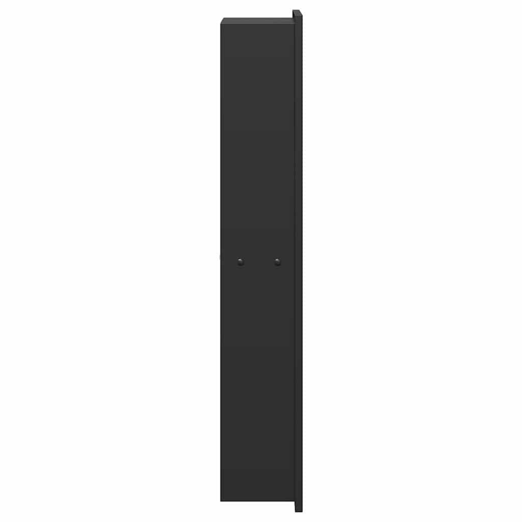 vidaXL Shower Niche Black 60 x 20 x 9.5 cm Stainless Steel