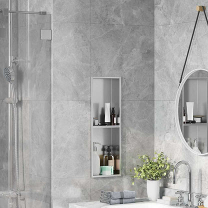 vidaXL Shower Niche Silver 60 x 20 x 9.5 cm Stainless Steel