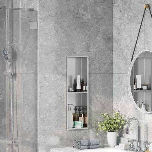 vidaXL Shower Niche Silver 60 x 20 x 9.5 cm Stainless Steel