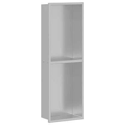 vidaXL Shower Niche Silver 60 x 20 x 9.5 cm Stainless Steel