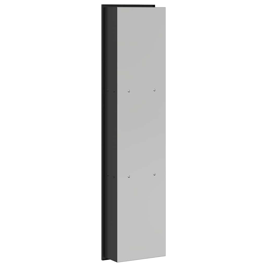 vidaXL Shower Niche Black 90 x 20 x 9.5 cm Stainless Steel