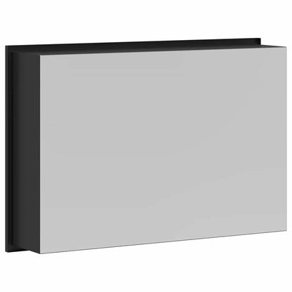 vidaXL Shower Niche Black 45 x 30 x 9.5 cm Stainless Steel