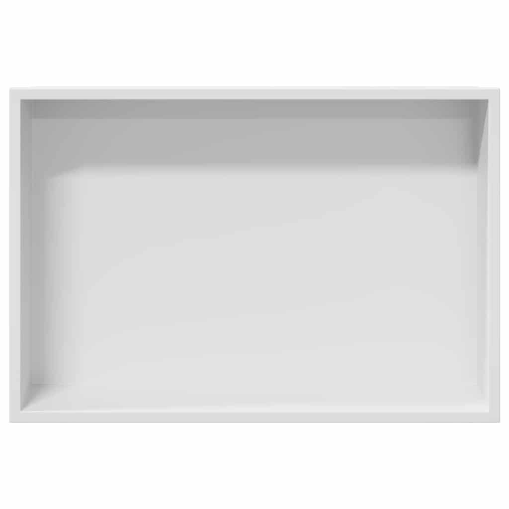 vidaXL Shower Niche White 45 x 30 x 9.5 cm Stainless Steel