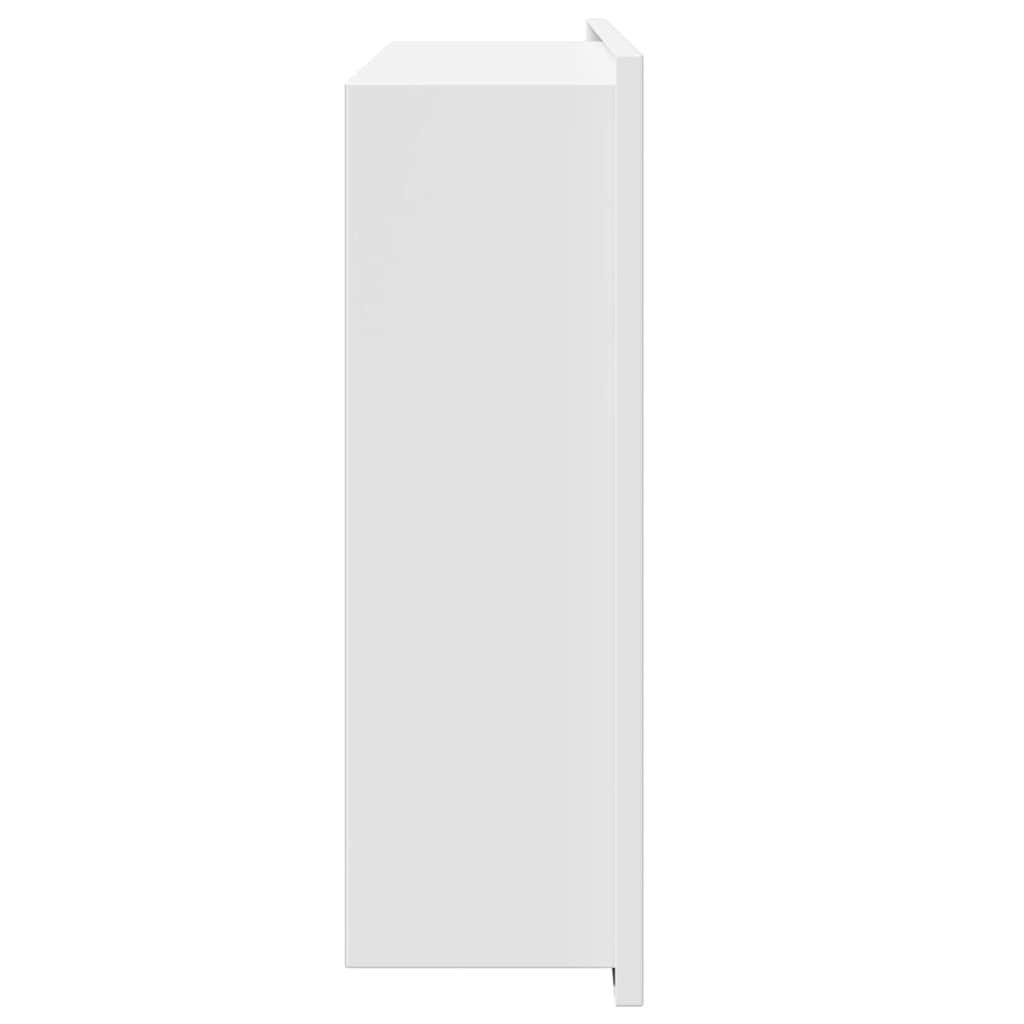 vidaXL Shower Niche White 45 x 30 x 9.5 cm Stainless Steel