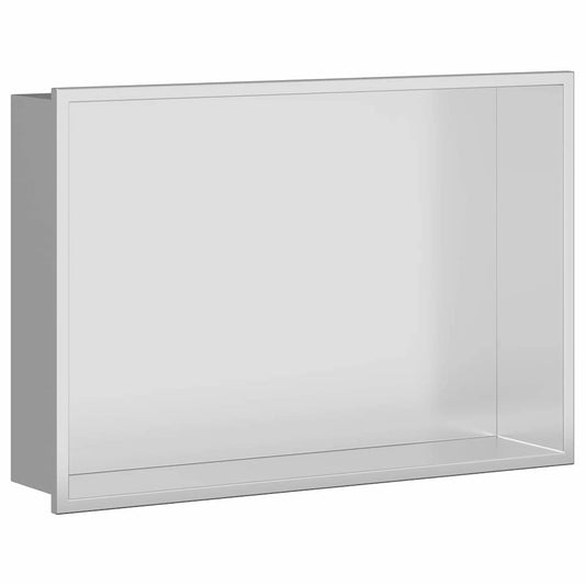 vidaXL Shower Niche Silver 45 x 30 x 9.5 cm Stainless Steel