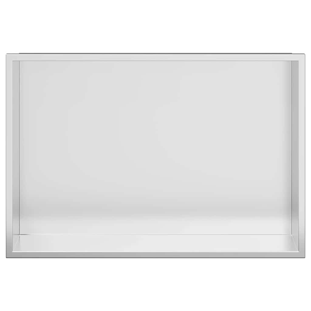 vidaXL Shower Niche Silver 45 x 30 x 9.5 cm Stainless Steel