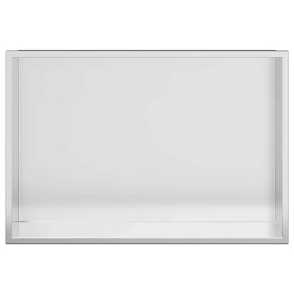 vidaXL Shower Niche Silver 45 x 30 x 9.5 cm Stainless Steel