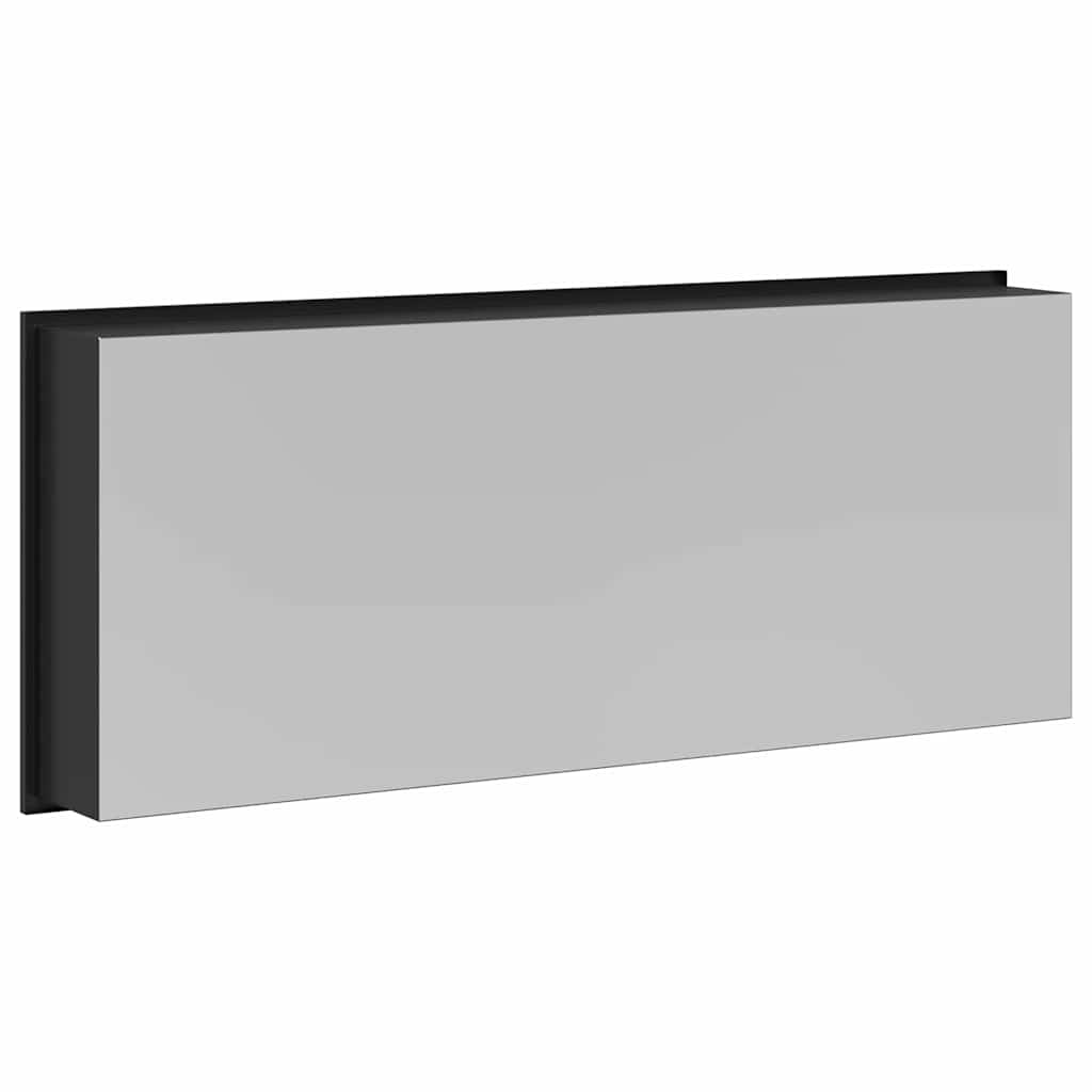 vidaXL Shower Niche Black 75 x 30 x 9.5 cm Stainless Steel