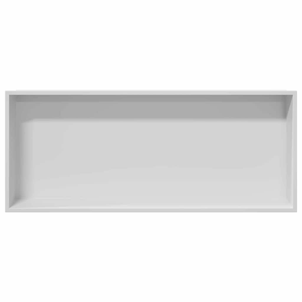 vidaXL Shower Niche White 75 x 30 x 9.5 cm Stainless Steel