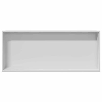 vidaXL Shower Niche White 75 x 30 x 9.5 cm Stainless Steel