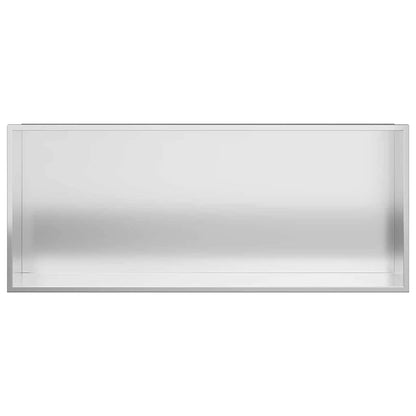 vidaXL Shower Niche Silver 75 x 30 x 9.5 cm Stainless Steel