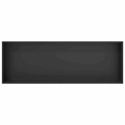 vidaXL Shower Niche Black 90 x 30 x 9.5 cm Stainless Steel