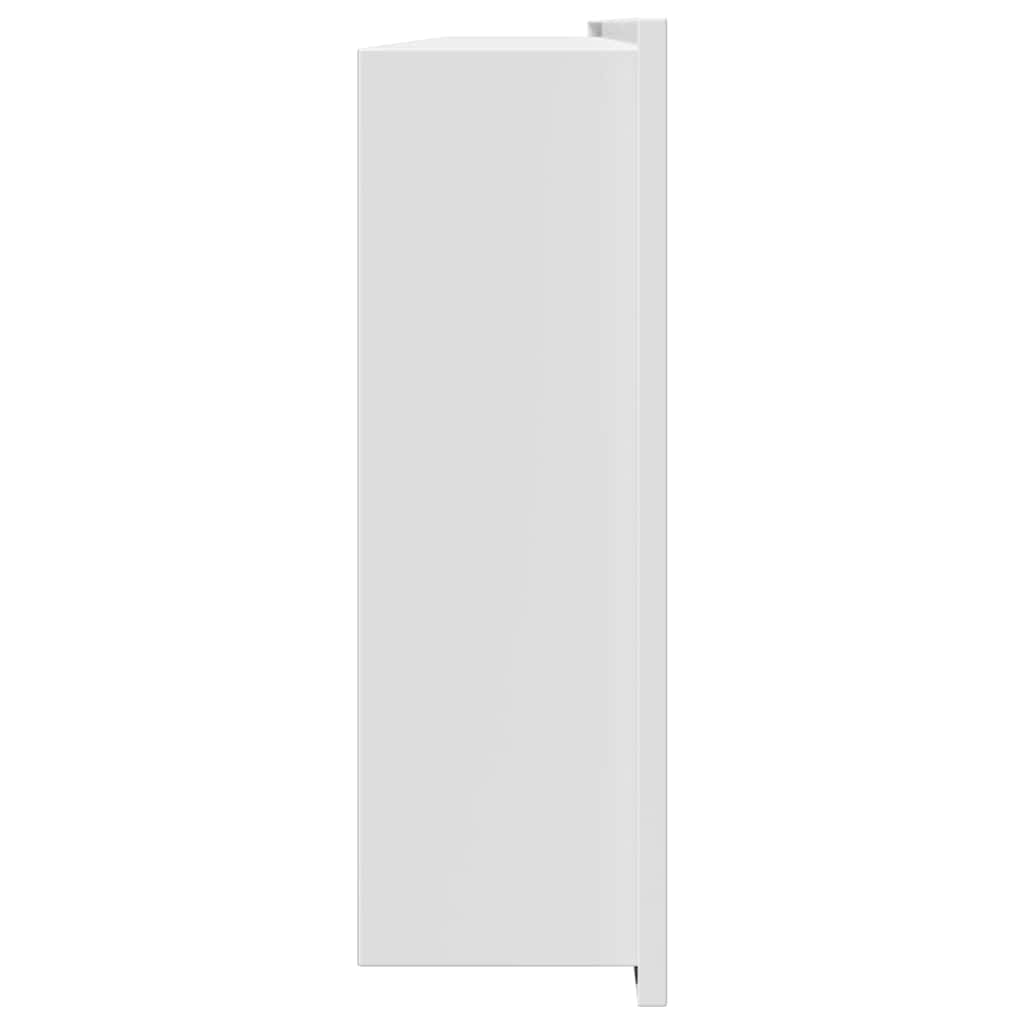 vidaXL Shower Niche White 90 x 30 x 9.5 cm Stainless Steel